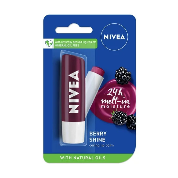 Nivea Lip Care Fruity Shine, Blackberry, 4.8G | Walmart (US)