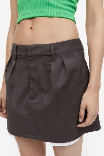 Mini Skirt - Dark gray - Ladies | H&M US | H&M (US + CA)