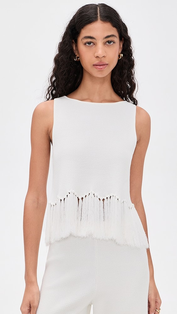 Fringe Detailed Sleeveless Knit Top | Shopbop