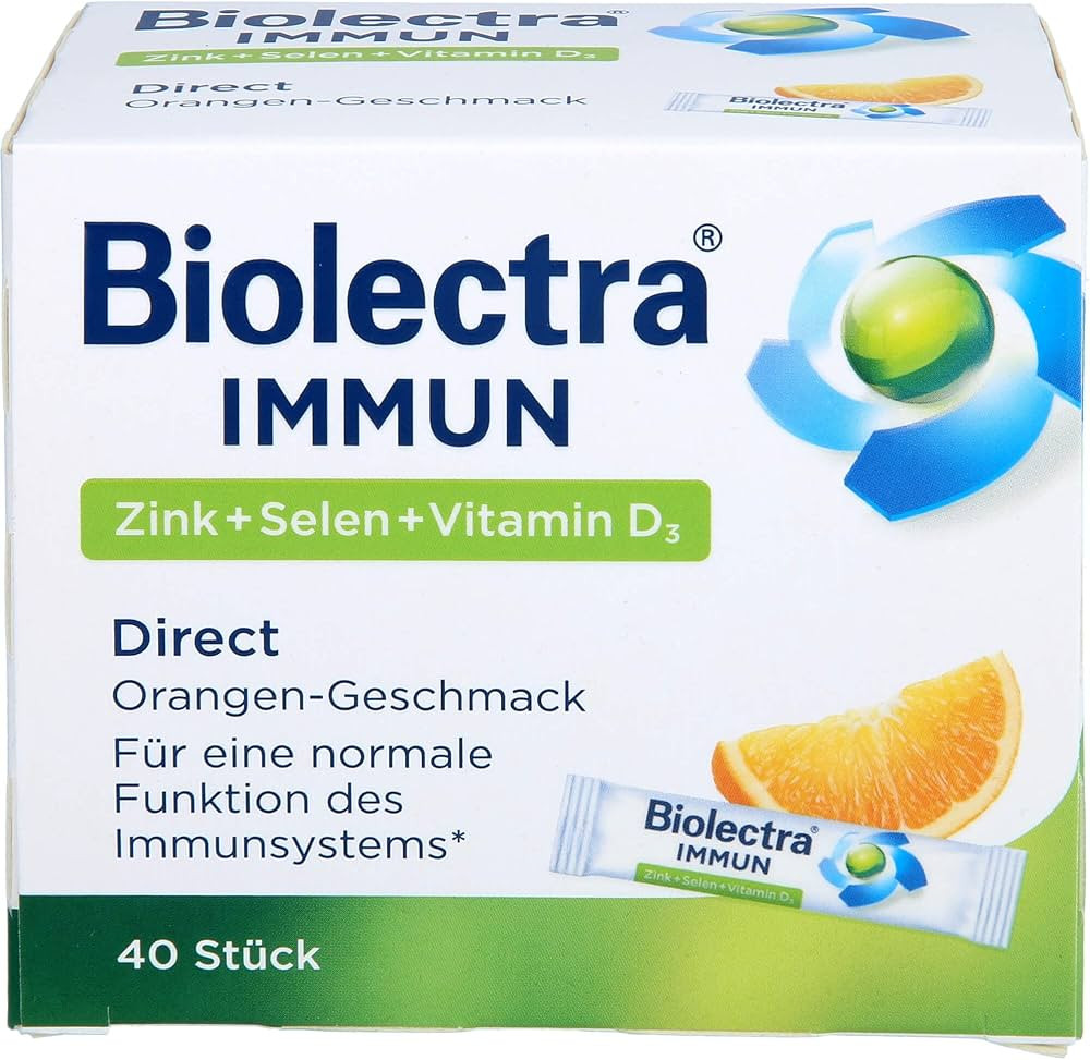 Biolectra Immun Zink + Selen + Vitamin D3 direct Micro-Pellets, 40 St. Beutel | Amazon (DE)