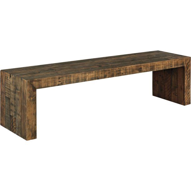 Signature Design by Ashley 65" Sommerford Wood Dining Bench, Brown Finish | Walmart (US)