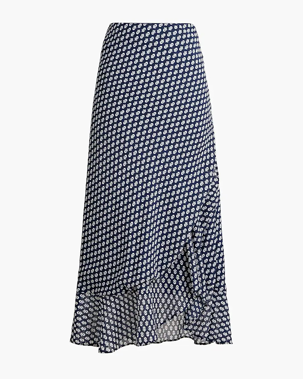 Petite ruffle-hem slip skirt | J.Crew Factory