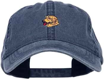 Golden Retriever Embroidered Washed Cap - Navy OSFM | Amazon (US)