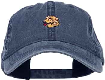 Golden Retriever Embroidered Washed Cap - Navy OSFM | Amazon (US)