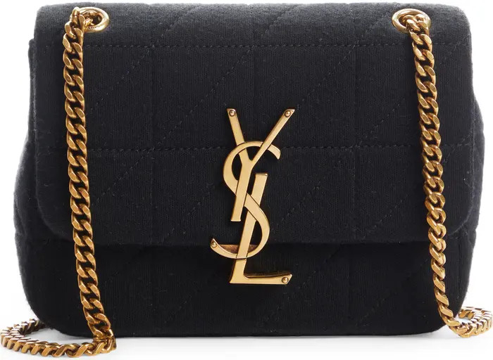 Saint Laurent Mini Jamie Lock Baguette Wool Shoulder Bag | Nordstrom | Nordstrom