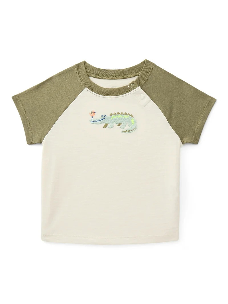 Wonder Nation Baby Boys Graphic Raglan Tee, Sizes 0/3M-24M | Walmart (US)