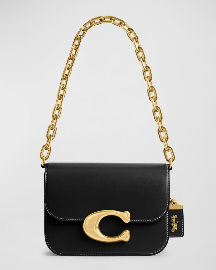 Coach Idol Luxe Leather Shoulder Bag | Neiman Marcus