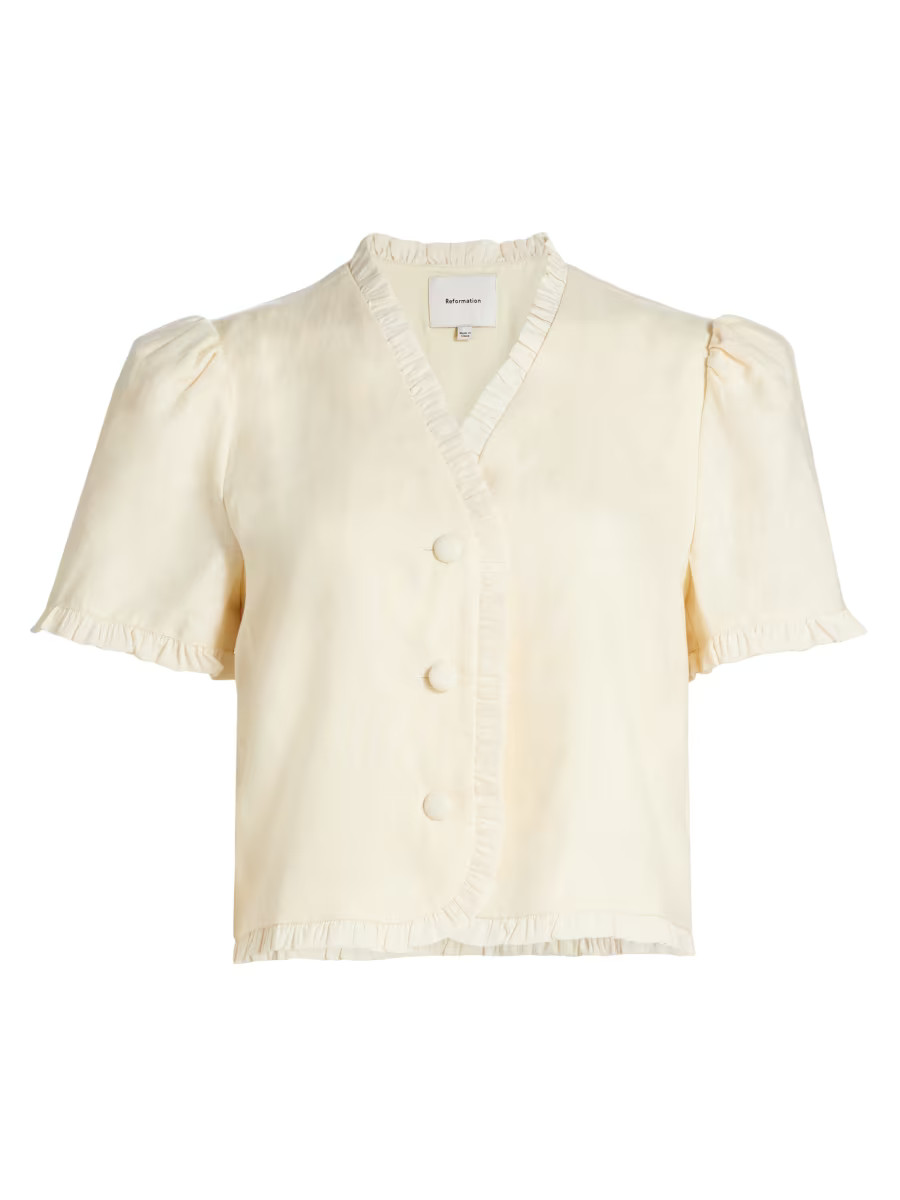 Bess Linen Top | Saks Fifth Avenue