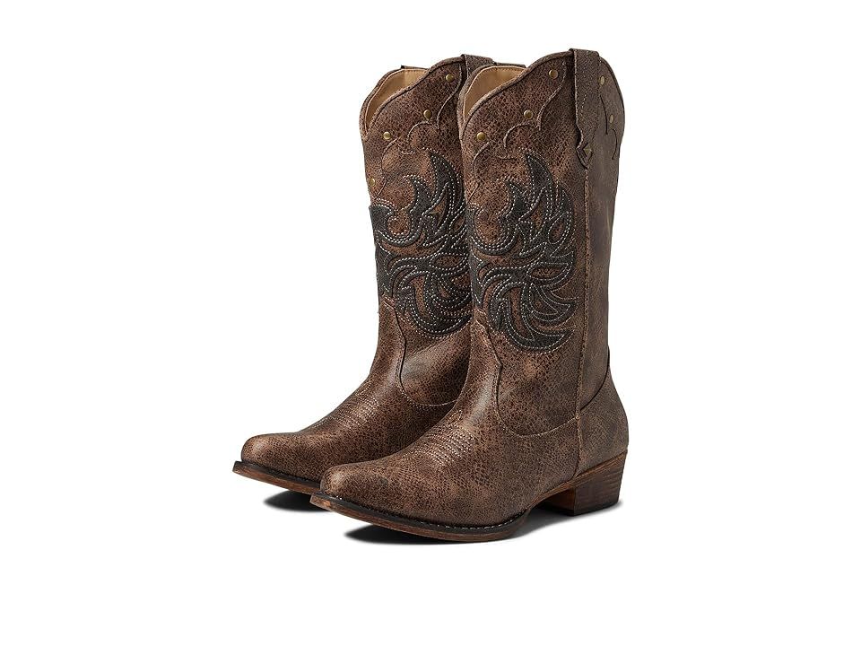 Roper Amelia Tall (Brown) Cowboy Boots | Zappos