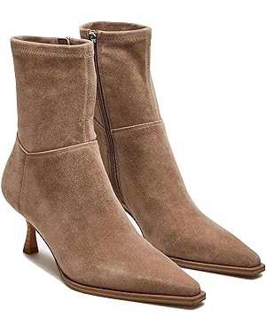 Goiphrri Women's Ankle Boots - Stiletto High Heel, Pointed Toe, Short, Side Zipper, Dress Boots -... | Amazon (US)