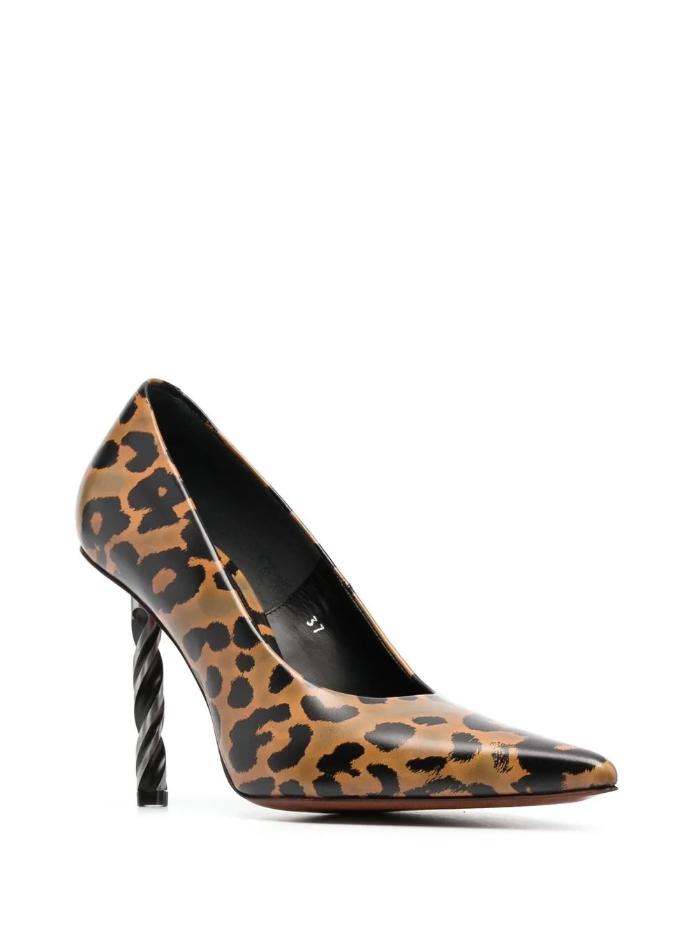 VETEMENTS drill-heel leopard-print Pumps - Farfetch | Farfetch Global