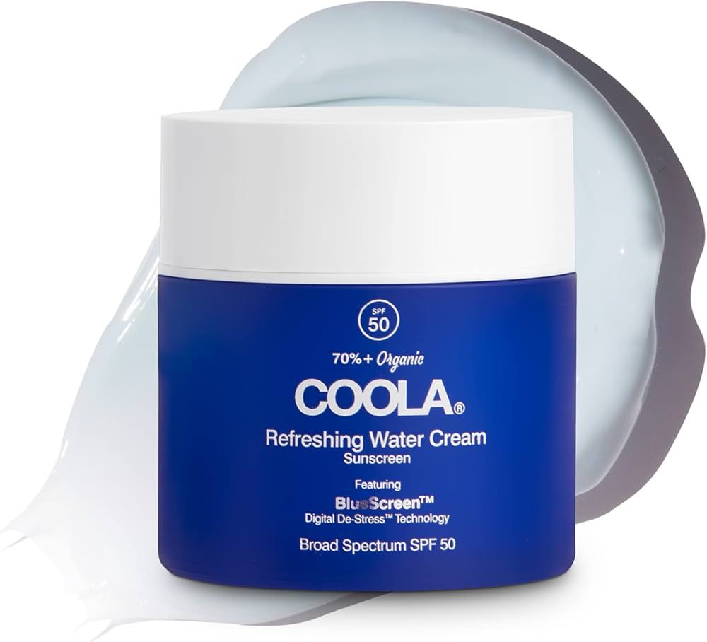 COOLA Organic Refreshing Water Cream Face Moisturizer with SPF 50, Dermatologist Tested Face Suns... | Amazon (US)