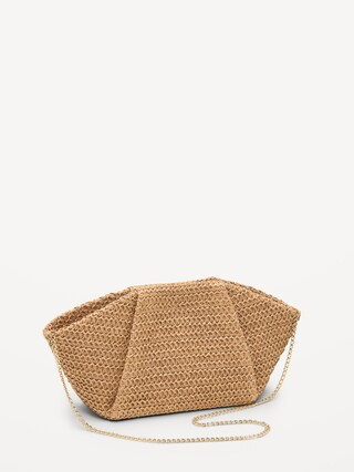 Raffia Frame Shoulder Bag | Old Navy (US)