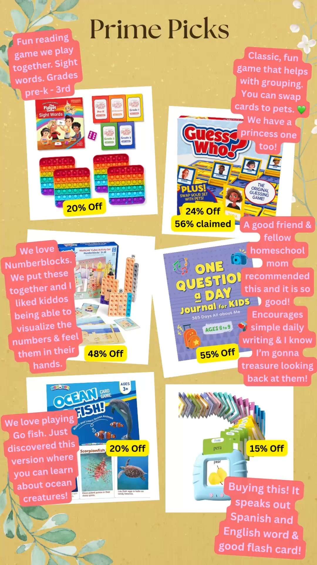 Favorite Amazon Prime day deals for kids learning & homeschooling! Helps make the day fun and gamify learning! 

#LTKKids #LTKHome #LTKFamily