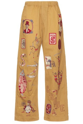 Samuel Zelig Circus Pant in Beige | FWRD 