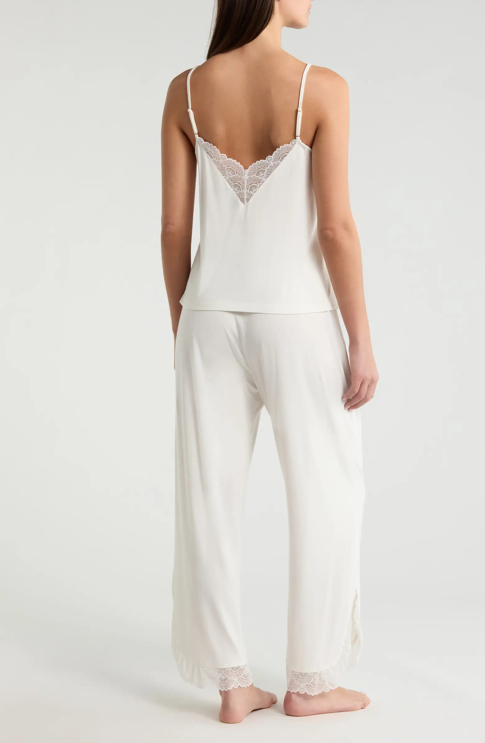 Moonlight Eco Lace Trim Pajamas | Nordstrom