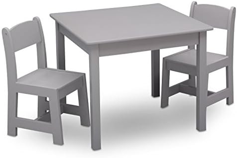 Delta Children MySize Kids Wood Table and Chair Set (2 Chairs Included) - Ideal for Arts & Crafts... | Amazon (US)