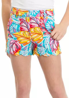 Crown & Ivy™ Girls 7-16 Scalloped Twill Shorts | Belk