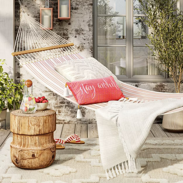 Flat Weave Hammock Farley Stripe - Threshold™ | Target