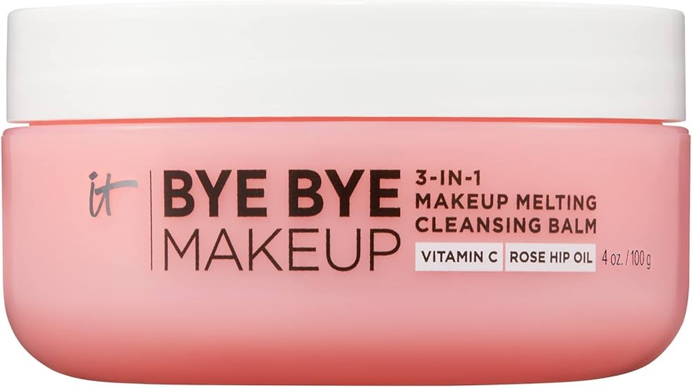 IT Cosmetics Bye Bye Makeup Cleansing Balm - 3-in-1 Makeup Remover, Facial Cleanser & Hydrating F... | Amazon (US)