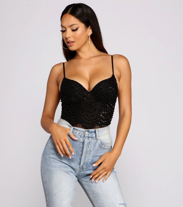 Twisted Angel Embroidered Bodysuit | Windsor Stores