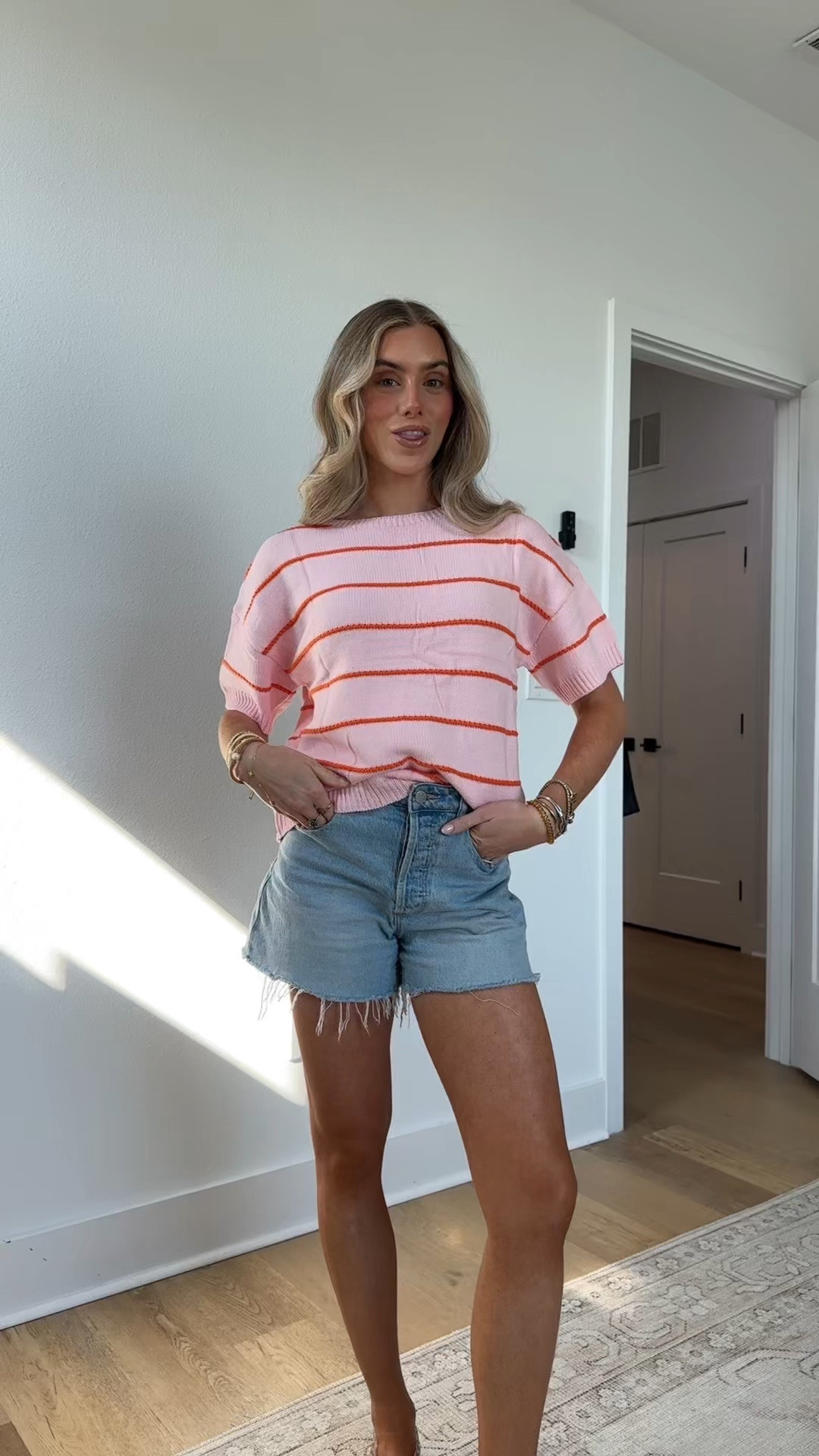 amazon fashion try on haul and somehow all of these tops ended up stripes or ruffle hems 🤭 creating your dream wardrobe on an amazon budget!! 5’4/24/S. In my LTK. 

#amazonfashionfinds #founditonamazon #amazonsummerfashion #amazontryonhaul #amazontops @Amazon Fashion

#LTKootd #LTKSeasonal #LTKSaleAlert