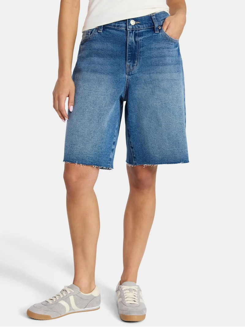 Madden NYC Women's Mid Rise Jorts, Sizes XXS-XXL | Walmart (US)