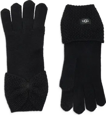 UGG® Bow Wool Blend Tech Glove | Nordstromrack | Nordstrom Rack