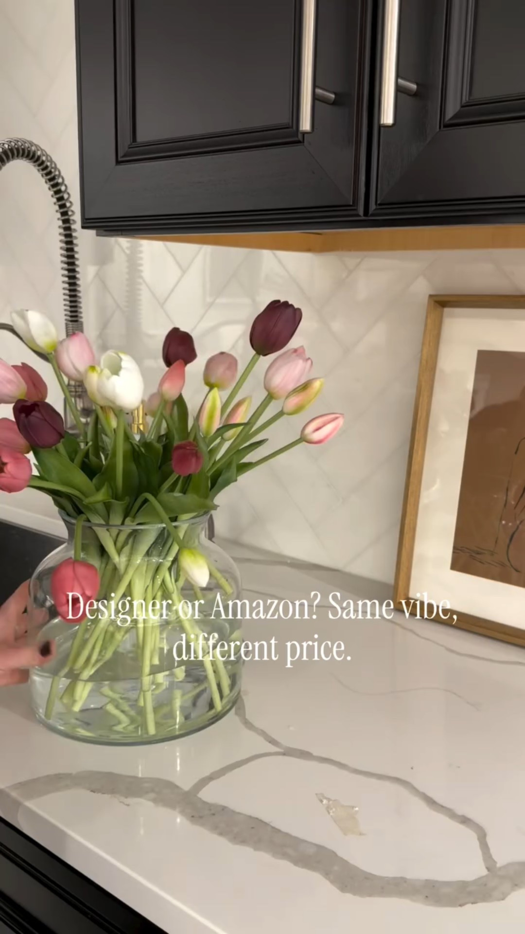Comment “SHOP THIS” for links to these budget friendly designer inspired finds! Designer or Amazon? Same vibe, different price. You can get the same vibe without spending a fortune. Which would you pick?