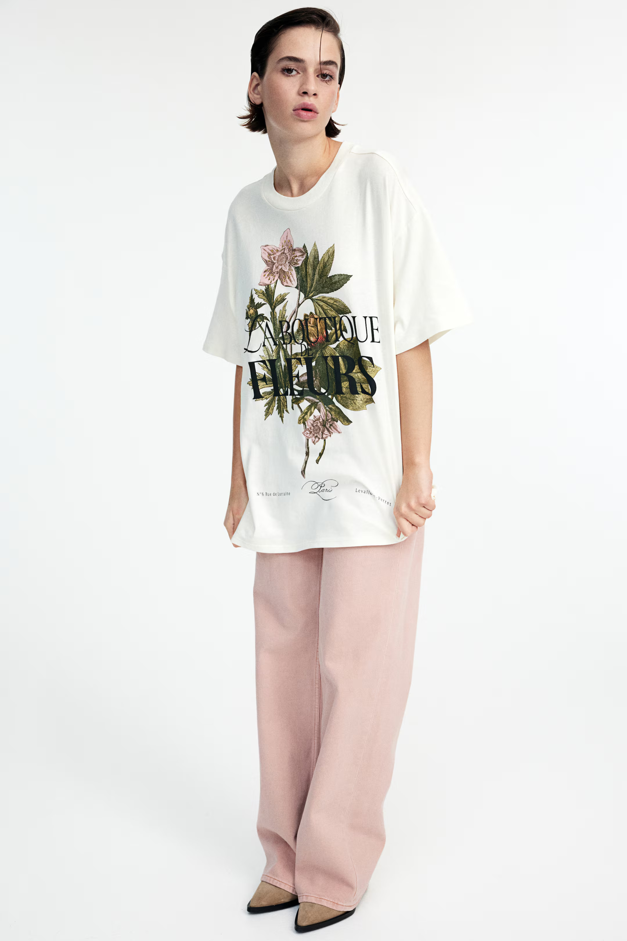 Oversized T-Shirt with Motif | H&M (US + CA)