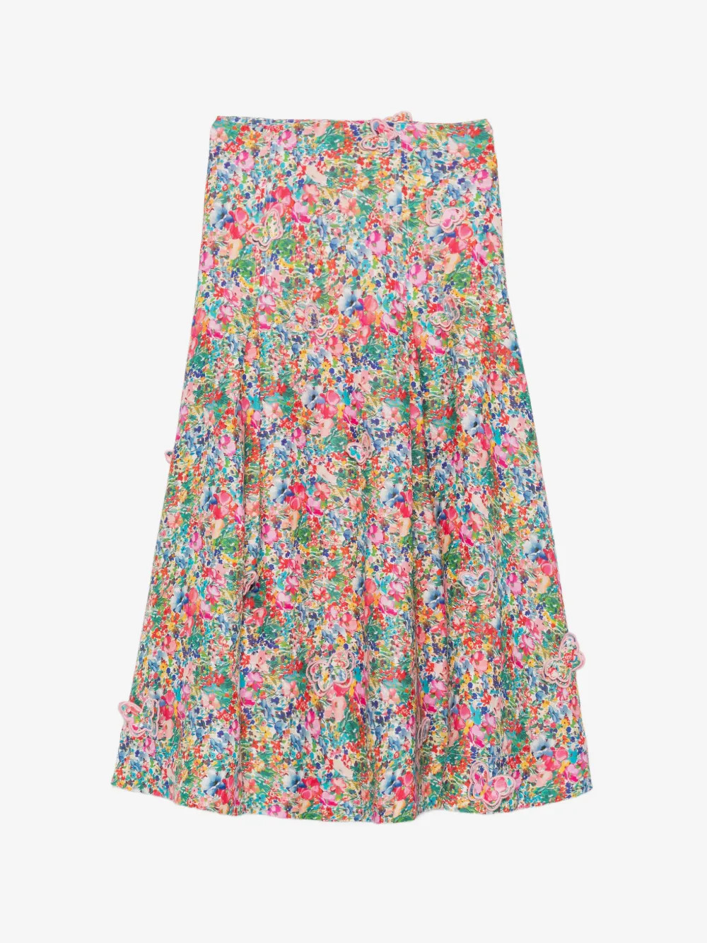 butterfly-appliqué maxi skirt | Farfetch Global