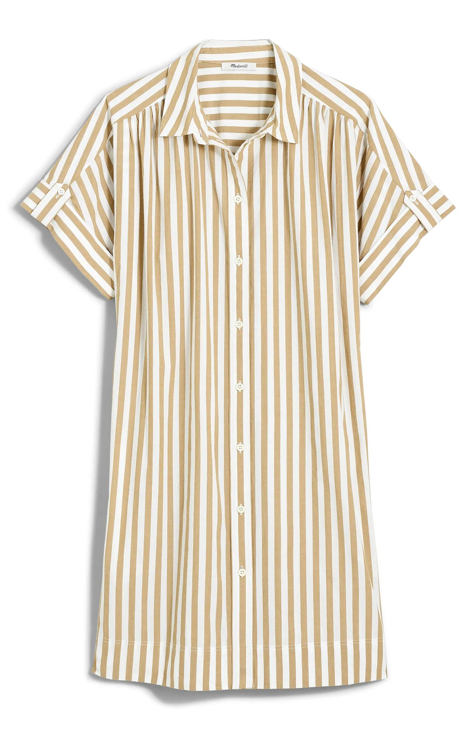 Madewell Collared Button Front Mini Shirtdress | Nordstrom | Nordstrom