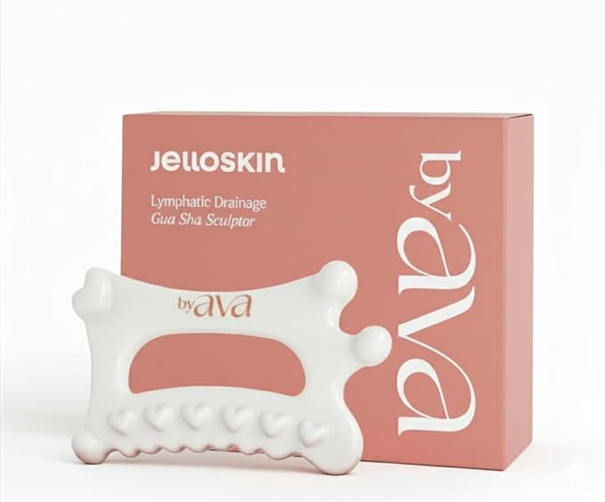 byAVA Gua Sha Jelloskin Lymphatic Massage Tool | Ceramic GuaSha for Face & Body Massage Tool | Pa... | Amazon (US)