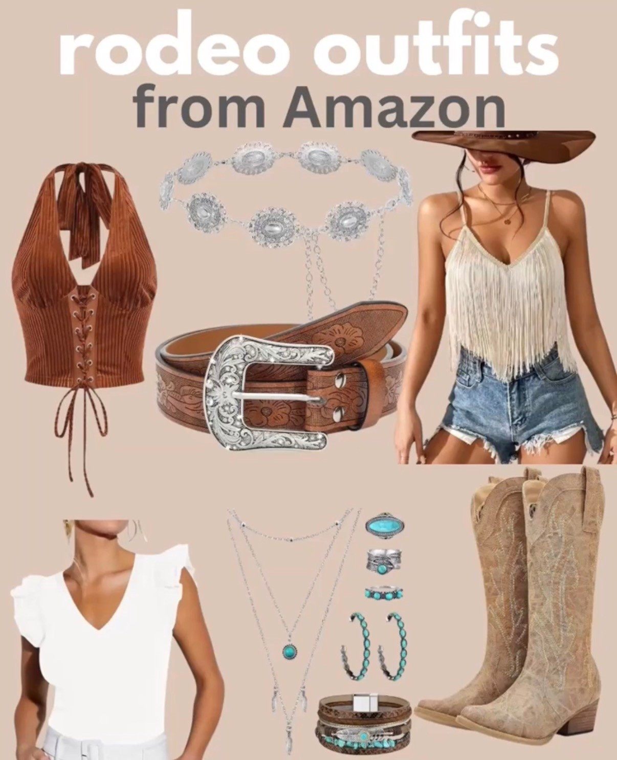 Rodeo and Country concert outfit ideas from Amazon prime 

Rodeo outfit idea, Country festival, country concert, country concert outfit, music festival, summer concert, cowgirl boots, Nashville, dress, dresses, jumpsuit, summer outfits, summer dresses, nashville outfits, bachelorette trip, Amazon fashion, Amazon outfit idea, Summer outfit, Boots, Western 
#amazonfashion #countryconcertoutfits#LTKspringtrends #LTKspring

#LTKTravel #LTKFestival