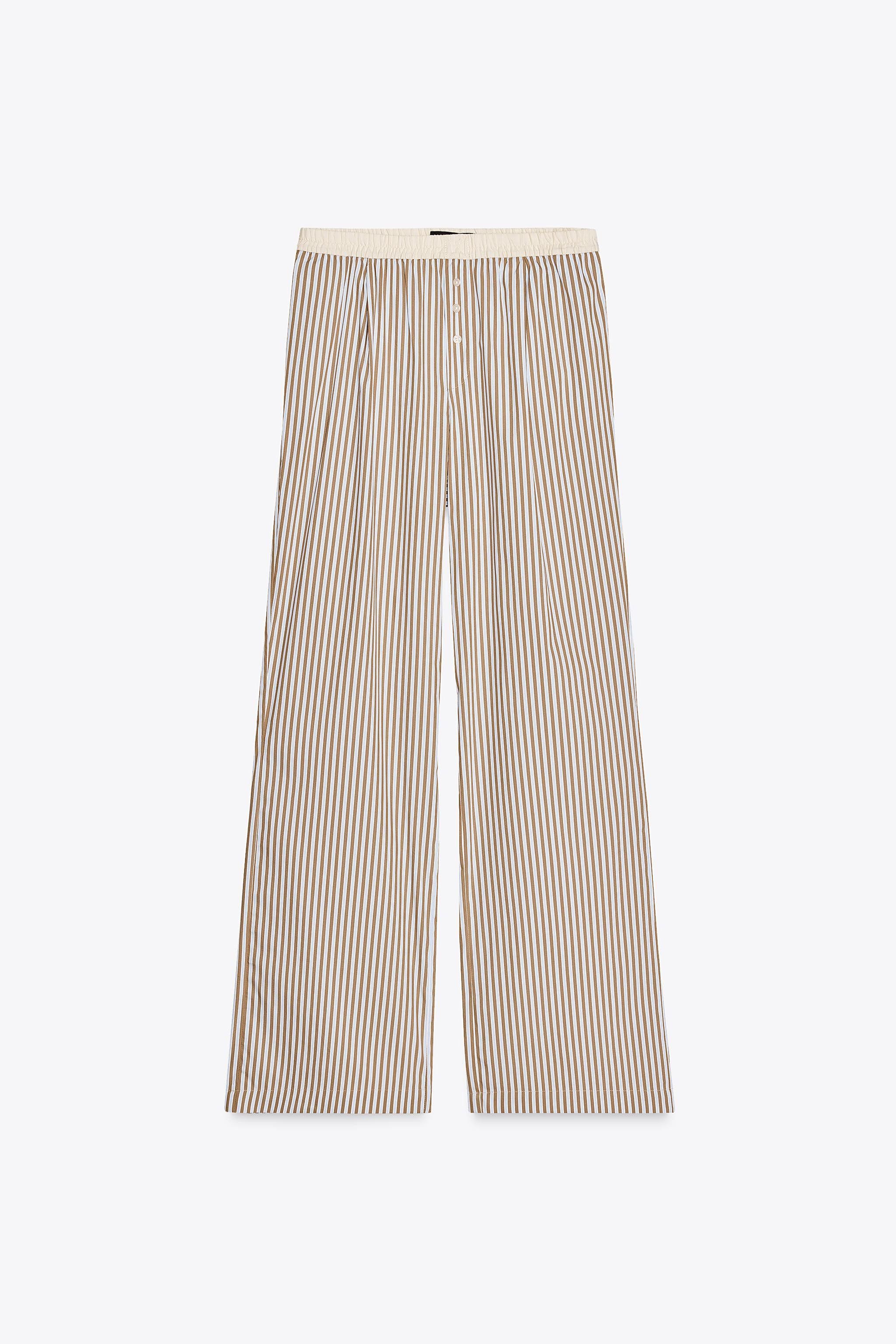 CONTRAST STRIPE PYJAMA TROUSERS | Zara UK