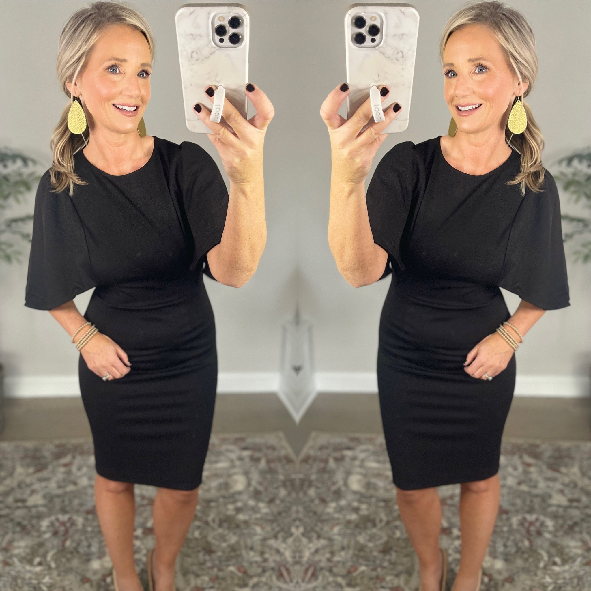 Love this classic dress for the holiday season!! So flattering and fits true! 

Holiday Dress | Cocktail Dress | Holiday Outfit 
#holidaydress #holidayoutfit 

#LTKstyletip #LTKunder50 #LTKHoliday