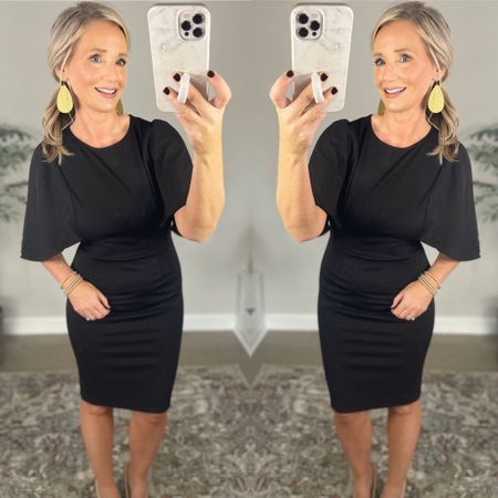 Love this classic dress for the holiday season!! So flattering and fits true! 

Holiday Dress | Cocktail Dress | Holiday Outfit 
#holidaydress #holidayoutfit 

#LTKstyletip #LTKunder50 #LTKHoliday