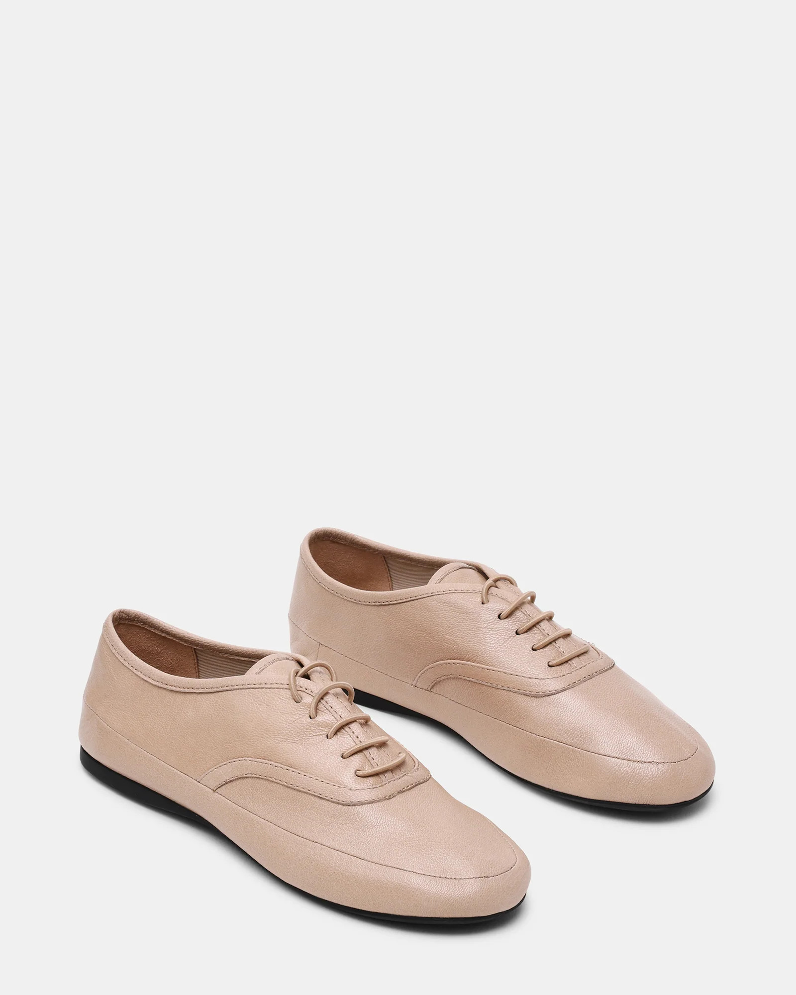 JAGO Natural Leather Lace-Up Women's Flat | Steve Madden (US)
