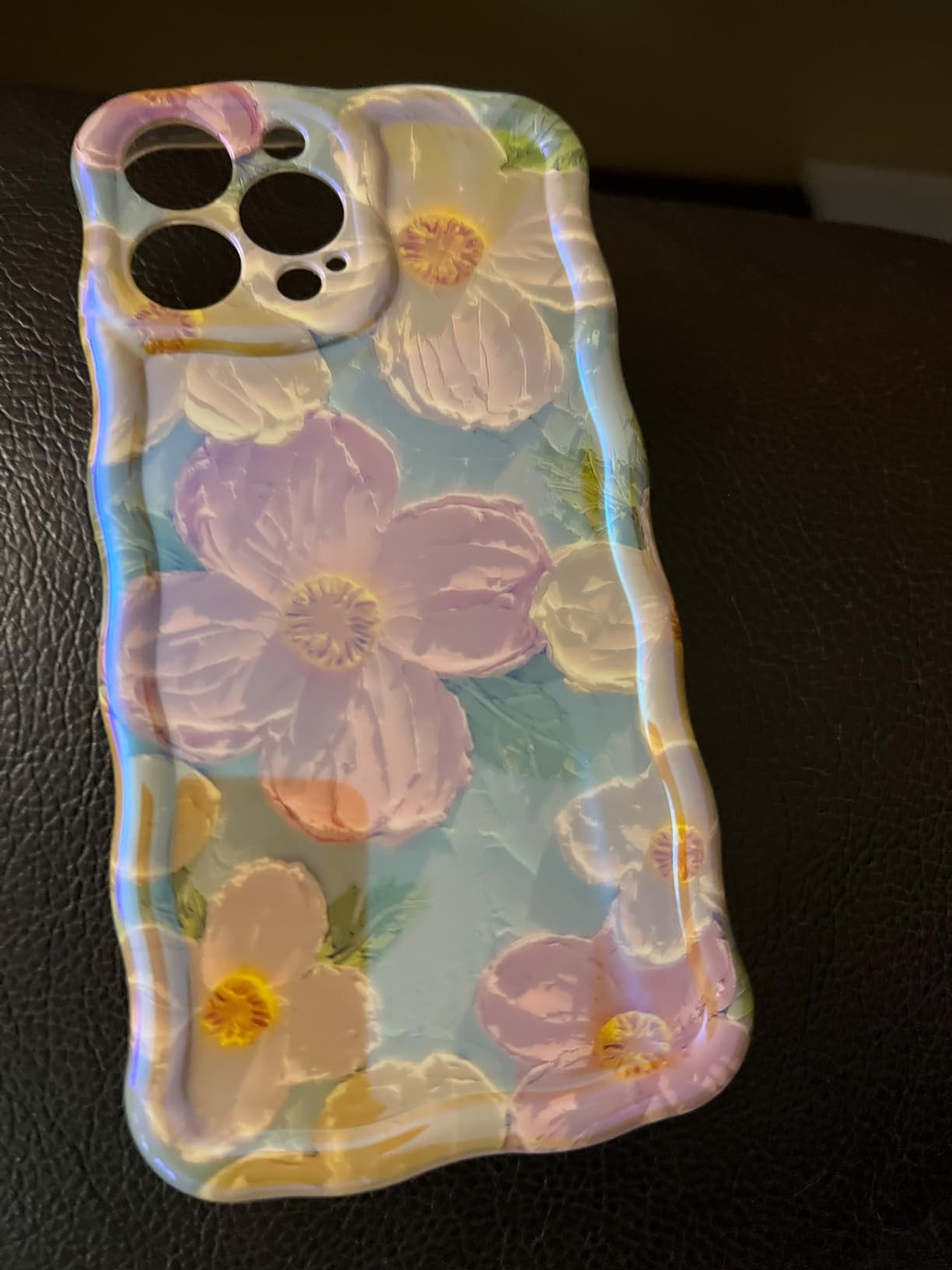 Cute Case for iPhone 14 Pro, Colorful Retro Oil Painting Printed Flowers Case, Fashion TPU Floral... | Amazon (US)