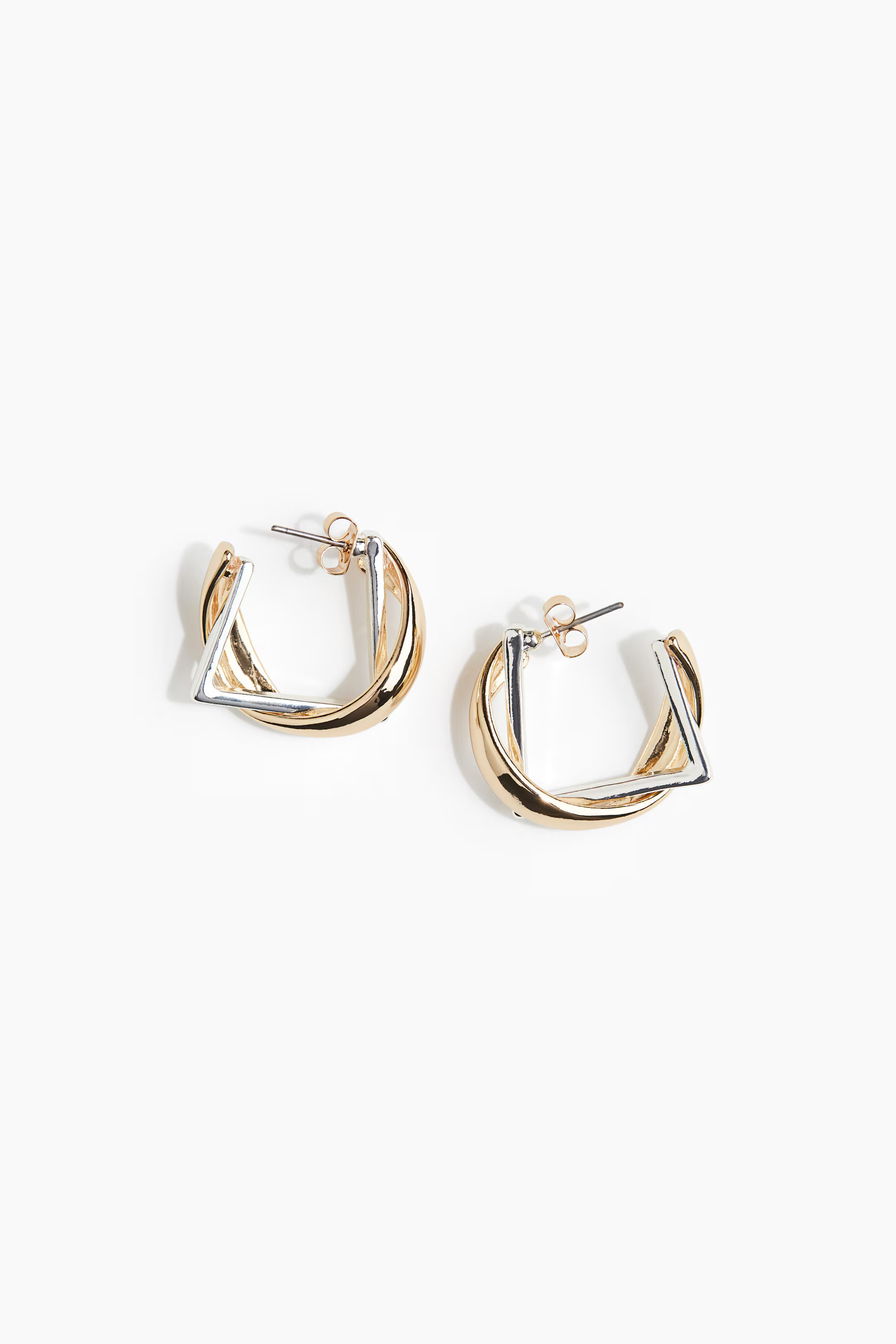 Two-Toned Hoop Earrings | H&M (US + CA)
