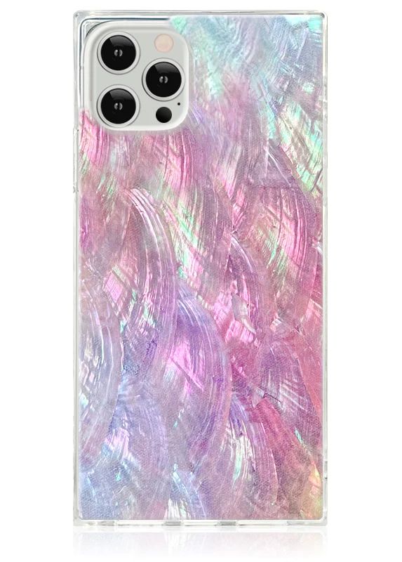 Pink Mother of Pearl SQUARE iPhone Case | FLAUNT