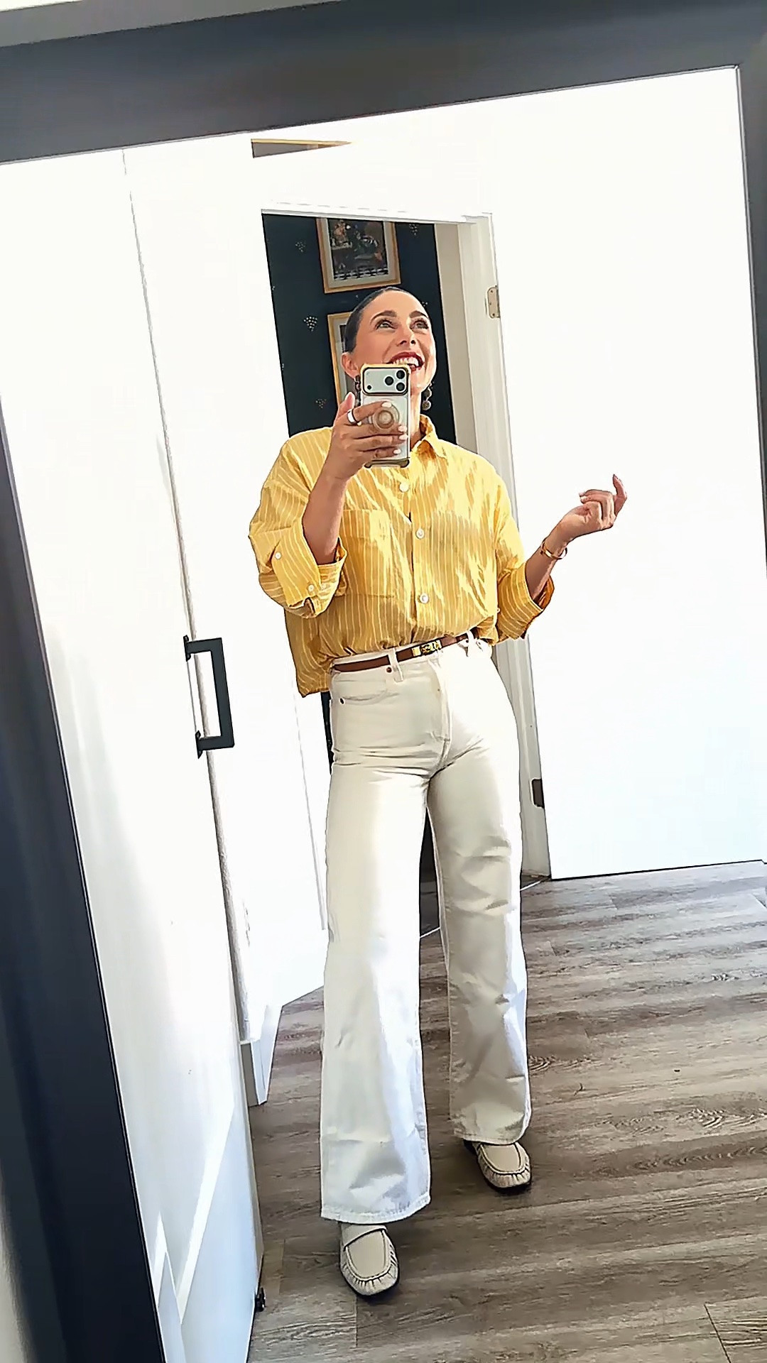 Classic pieces I reach for on repeat. 🤍 My everyday OOTD featuring Levi’s jeans, Tony Bianco loafers, the iconic Hermès Kelly belt, and a simple top from Madewell. Effortless, polished, and perfect for day-to-day wear.

Shop the full look in my LTK. ✨ #LTKStyle #OOTD #EverydayOutfit #ClassicStyle #TimelessWardrobe #LevisJeans #TonyBianco #HermesKellyBelt #MadewellStyle

#LTKootd #LTKgrwm #LTKOver40