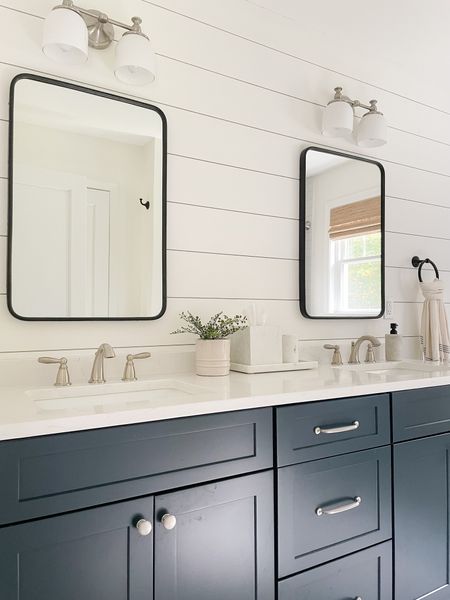 Vanity mirror, wall mirror, wall sconce, bathroom essentials 

#LTKstyletip #LTKhome