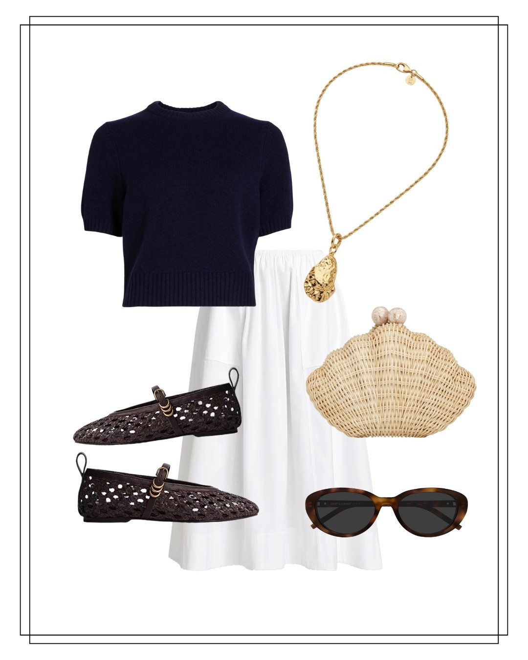 This is the perfect white skirt for spring! This whole outfit is on sale right now for @saksfifthavenue friends and family sale! 

#LTKOver40 #LTKSeasonal #LTKSaleAlert