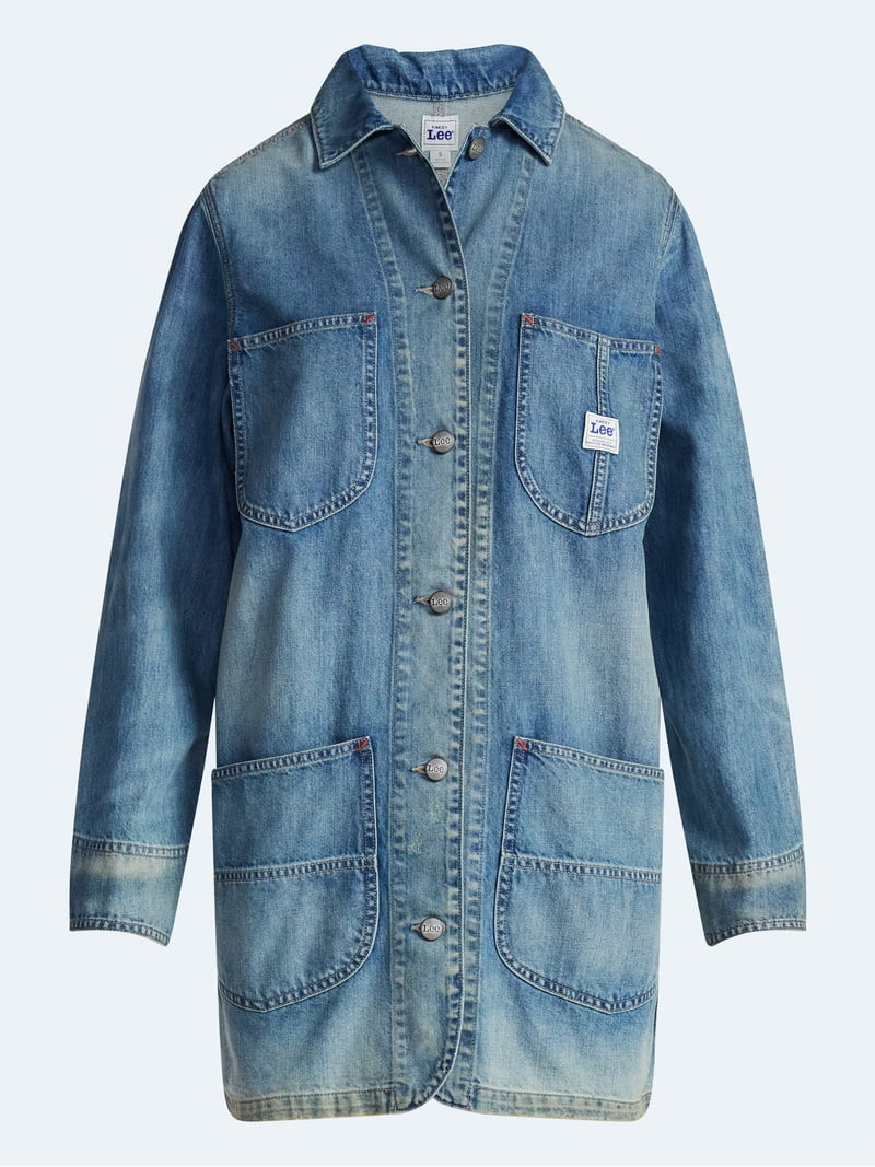 Kacey Lee Women's Denim Chore Dress with Long Sleeves, Sizes S-XXL | Walmart (US)