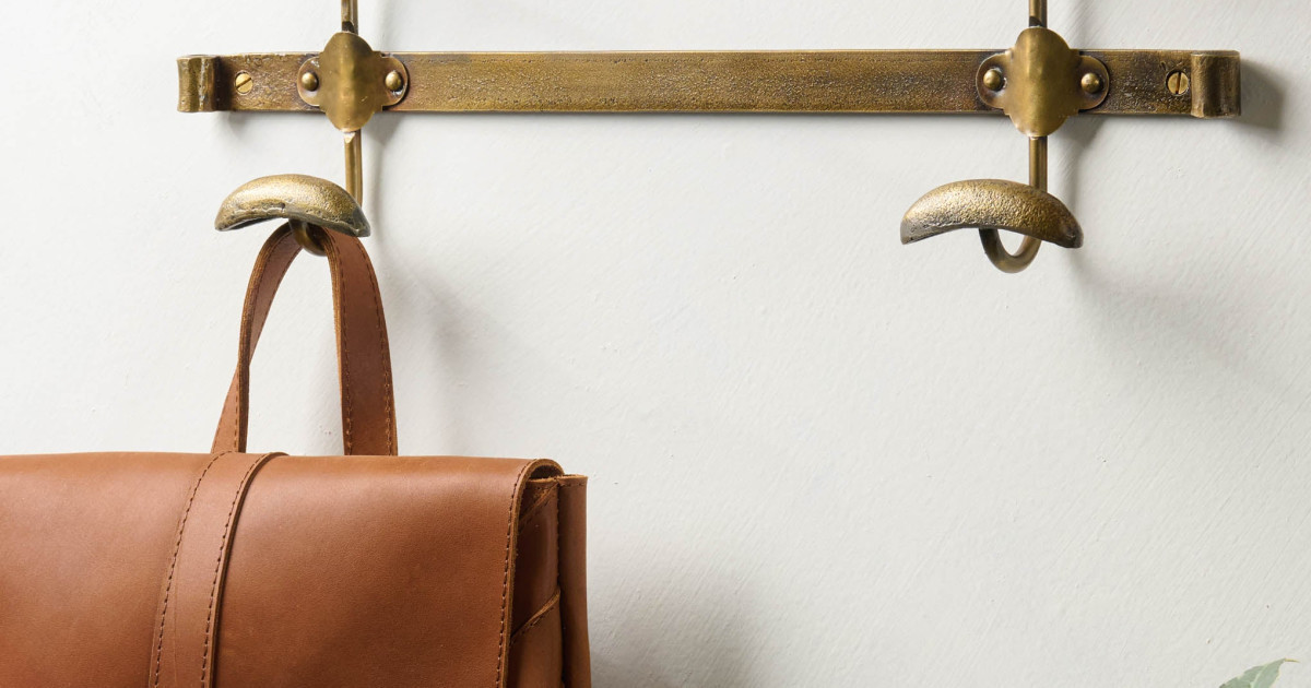 Duke Antique Brass Metal Wall Hooks | Magnolia