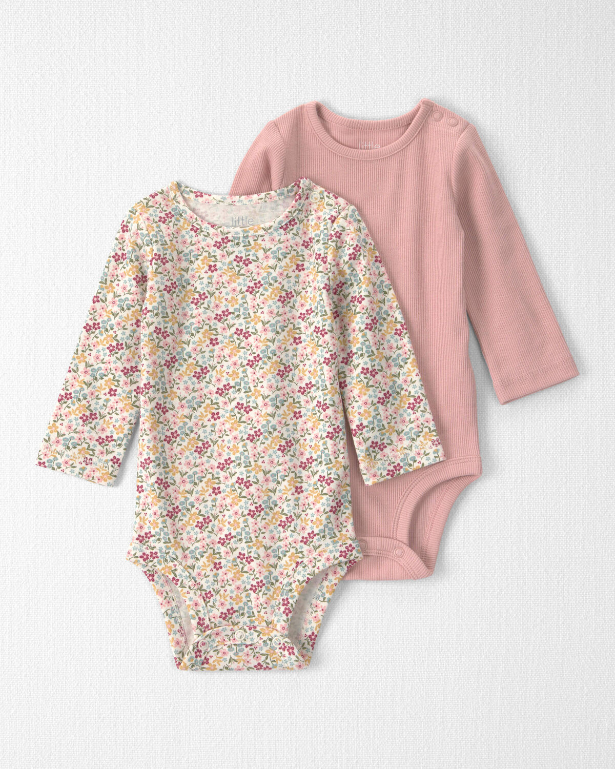 Baby Girl 2-Pack Organic Cotton Bodysuits | Carter's Inc