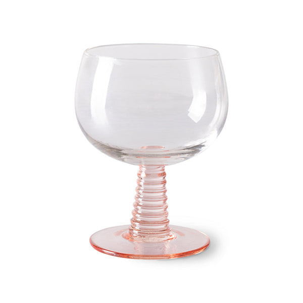 HK Living Swirl Wine Glass Low Nude - Trouva | Trouva (Global)