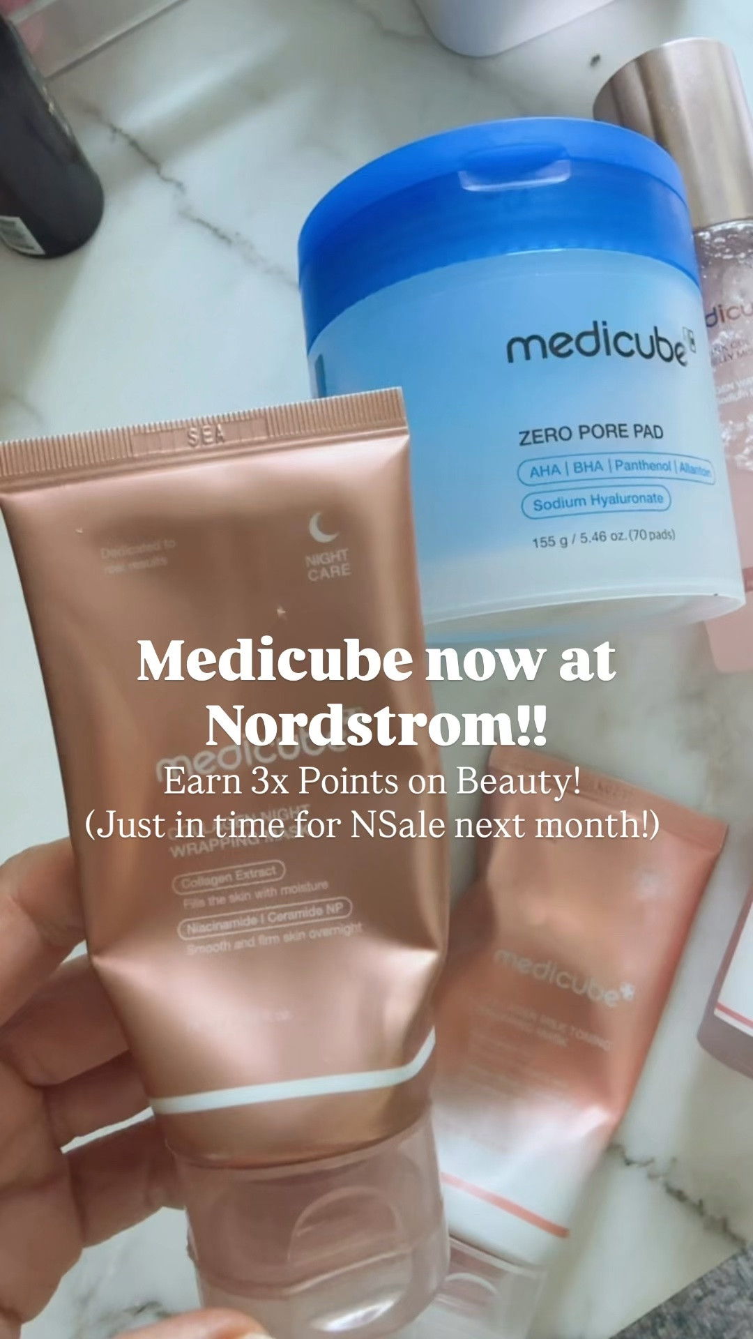 Exciting news! All our fave Medicube products now available at Nordstrom! All under $25 & you earn 3x points on beauty! 🎊

@nordstrom #nordstrompartner #nordstrombeauty

#LTKOver40 #LTKBeauty