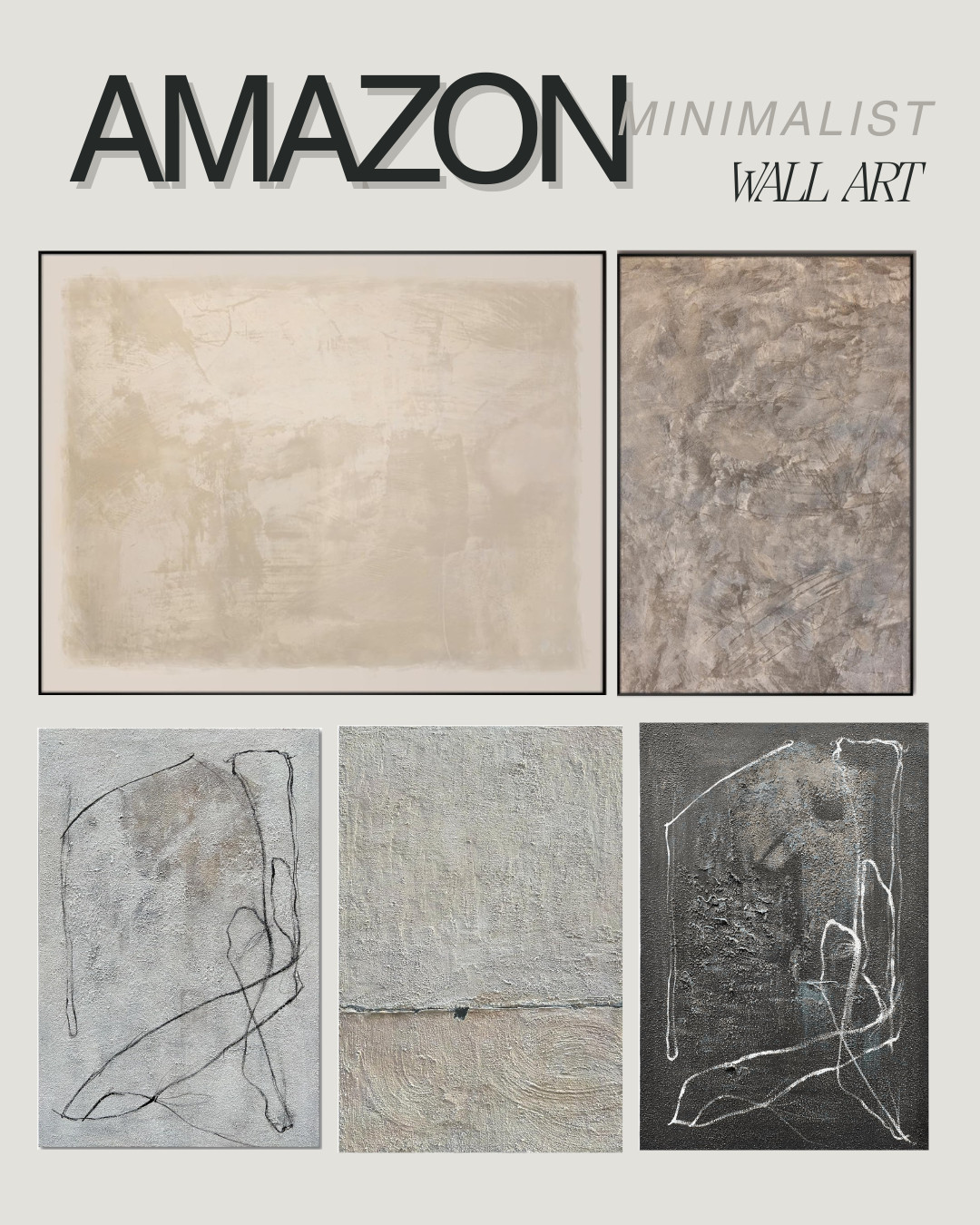 Affordable , Oversized Minimalistic / Wabi Sabi/ Wall Art Amazon!  

 #LTKHome